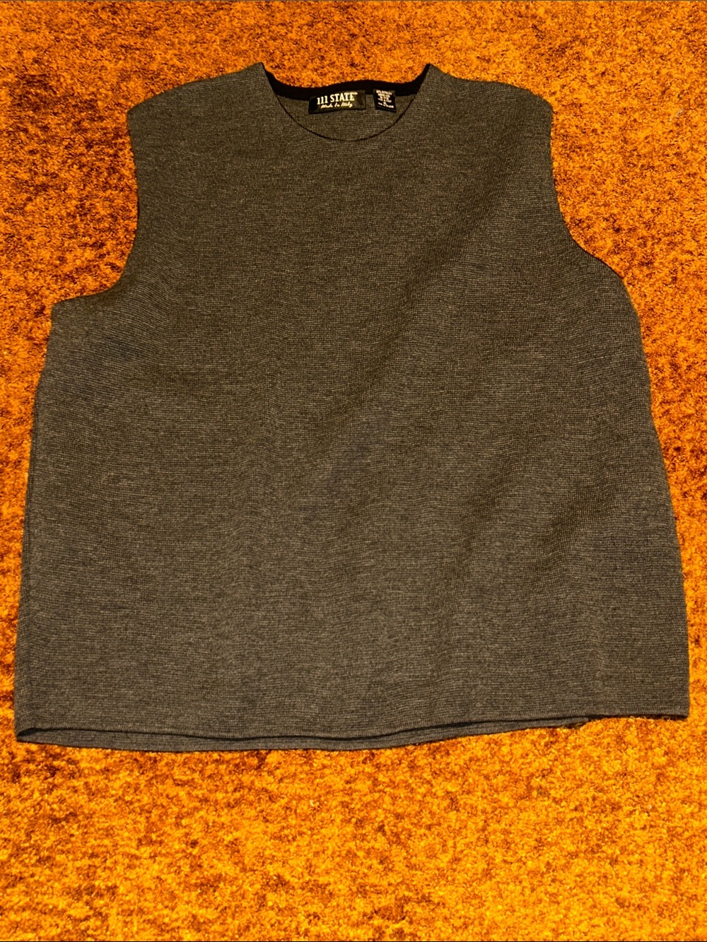 Big Star Men's Charcoal Gray Sleeveless Knit Vest